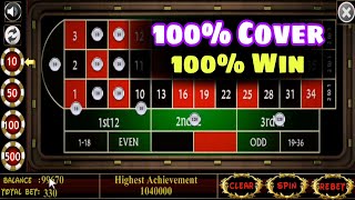✨ Roulette 100% Cover & 100% Win System