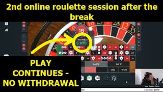 🔵 2nd Online Roulette Session | My numbers vs. Online ROULETTE Wheel | Online Roulette Strategy