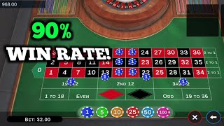 90% Win Rate Roulette Strategy !!! || Roulette Strategy To Win || Roulette Tricks