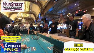 Live Casino Craps at the Main Street Station Casino “The Second Round”
