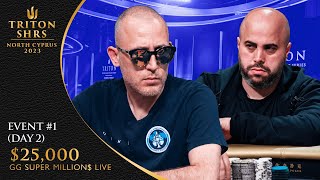 Triton Poker Series Cyprus 2023 – Event #1 $25,000 GG SUPER MILLIONS LIVE – Day 2
