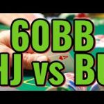 60BB HJ vs BU – Breaking down MONOTONE strategy –  No Limit Texas Holdem Poker Coaching