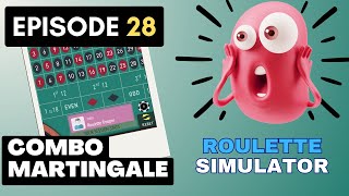 BIG MARTINGALE SYSTEM WINS, LOW BANKROLL “COMBO MARTINGALE” – ROULETTE STRATEGY SIMULATOR EP 28
