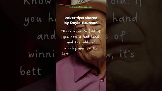 Poker Tip by Doyle Brunson #5 #poker