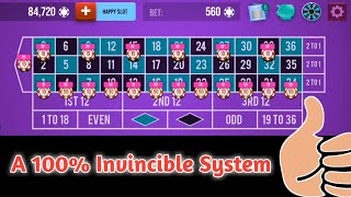 A 100% Invincible System 💯👌 || Roulette Strategy To Win || Roulette