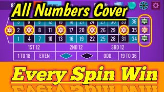 All Numbers Cover 💯🌹 || Roulette Strategy Roulette Win || Roulette