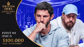 Triton Poker Series Cyprus 2023 – Event #11 $100,000 NLH – Main Event – Day 2