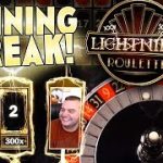 Lightning Roulette Winning Streak!