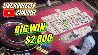 🔴 LIVE ROULETTE | 🚨 BIG WIN 💲2.800 In Las Vegas Casino 🎰 Lots of Betting Exclusive ✅ 2023-05-17