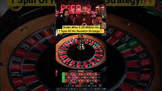 Drake Wins 5.58 Million On 1 Spin Of His Roulette Strategy! #drake #roulette #strategy #casino