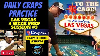 Live Craps! Vegas Strategy and Dice Tossing Practice: Session #3. Crapsee Code: A3D9Y4