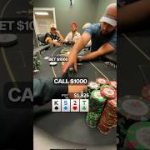 HUGE $1000 BET ON THE TURN WITH TOP PAIR!! CAN WE HOLD?! #shorts #poker