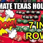 ULTIMATE TEXAS HOLD’EM in LAS VEGAS! BOOM!!!! 7 IN A ROW!