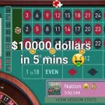 $10000 in 5 mins 🤑💰🤑 Roulette strategy to win 100% 🏆