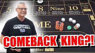 🔥COMEBACK KING🔥 30 Roll Craps Challenge – WIN BIG or BUST #304