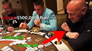 Dana White & SteveWillDoIt gamble high stakes on blackjack! *$500,000+* (REUPLOAD)