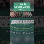 How to Count Cards using HiLo #blackjack #cardcounting #sidehustle