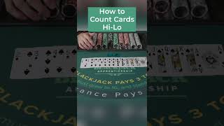 How to Count Cards using HiLo #blackjack #cardcounting #sidehustle