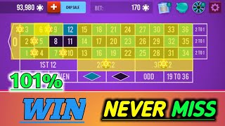 NEVER MISS 101% Win || Roulette Strategy To Win || Roulette