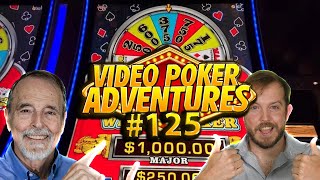 Winning on The Wheels Today! Double Double Bonus Plus Video Poker Adventures 125 • The Jackpot Gents