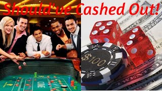 Craps Strategy I Should’ve Took It Down! #CrapsStrategy #BubbleCraps #CasinoGames