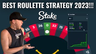 NEW BEST ROULETTE STRATEGY ON STAKE 2023!
