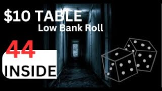 $44 Inside Bet – Low Bank Roll System – $10 Table – Live Rolls – Craps #crapsstrategy #casino #craps