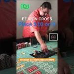 CRAPS WINNINGS in 3 Simple Hits! Ez Iron Cross Strategy!  #craps