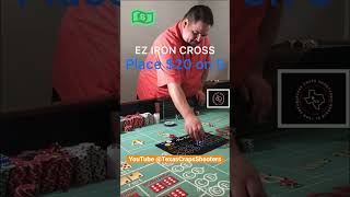 CRAPS WINNINGS in 3 Simple Hits! Ez Iron Cross Strategy!  #craps