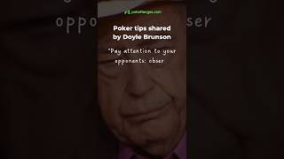 Poker Tip by Doyle Brunson #7 #poker