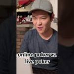 the difference between live poker and online poker
