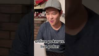 the difference between live poker and online poker