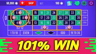 Roulette 101% Win Strategy || Roulette Strategy TonWin || Roulette || 500X Win