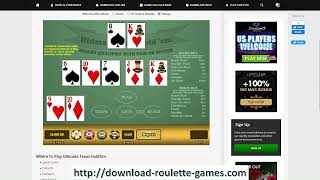 Ultimate Texas Holdem delayed big bet strategy PART 1