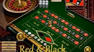 Red and Black color strategy on roulette.