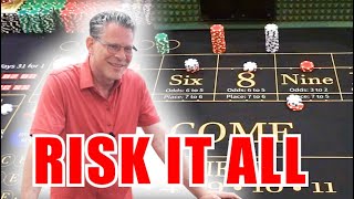 🔥RISK IT ALL🔥 30 Roll Craps Challenge – WIN BIG or BUST #309