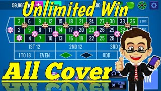 All Cover Unlimited Win 💯❤ || Roulette Strategy To Win || Roulette