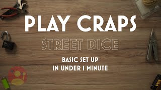 CRAPS Learn STREET DICE in under 1 minute.