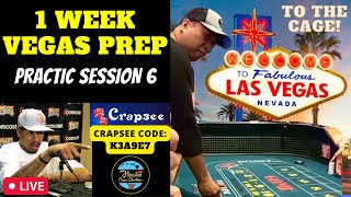 Vegas Craps Strategy Prep with Live Rolls! Crapsee Code: K3A9E7