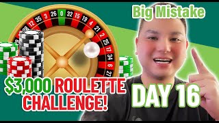 $3,000 Roulette Challenge: The MIRROR Strategy! (Day 16)