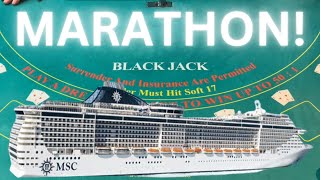 🚀BLACKJACK MARATHON ON THE MSC DIVINA! 📢EVERY SESSION BACK TO BACK⚓