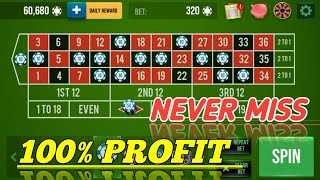 NEVER MISS 100% PROFIT || Roulette Strategy To Win || Roulette Tricks