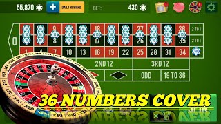 36 Numbers Cover 🌹🌹 || Roulette Strategy To Win || Roulette