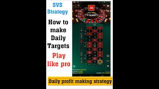 #roulette strategy daily winning! Telugu @veer Roullet Teacher #Roulette Trick telugu