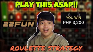 ROULETTE STRATEGY | PLAY THIS ASAP!! | 22FUN