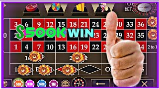 Roulette most useful strategy || $500k win in less time 💥