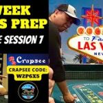 Vegas Craps Strategy Prep with Live Rolls! Crapsee Code: W2P6X5