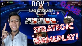 Mastering Zynga Poker : Learn Strategies to crush the Tournament! | Part 1 of Day 1 in Las Vegas