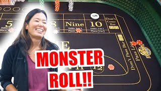 🔥MONSTER ROLL🔥 30 Roll Craps Challenge – WIN BIG or BUST #313
