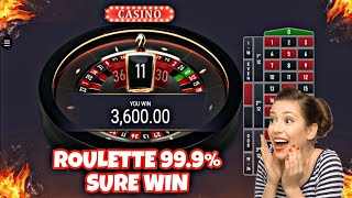 Roulette casino 99.9% winning strategy | 500x Winning Strategy #casino #earning #tips